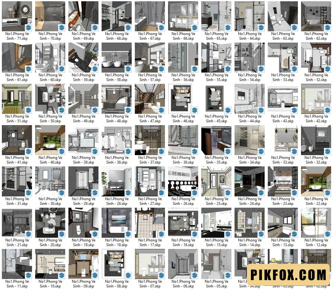 71+ Phòng vệ sinh SketchUp