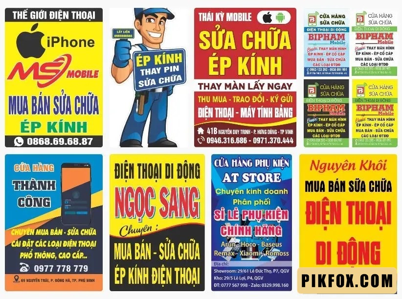 8+ Biển vẫy quảng cáo điện thoại
