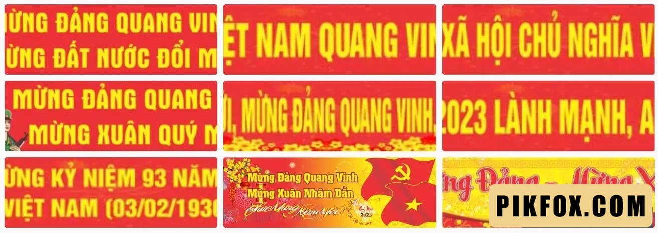 9+ Băng rôn mừng đảng mừng xuân