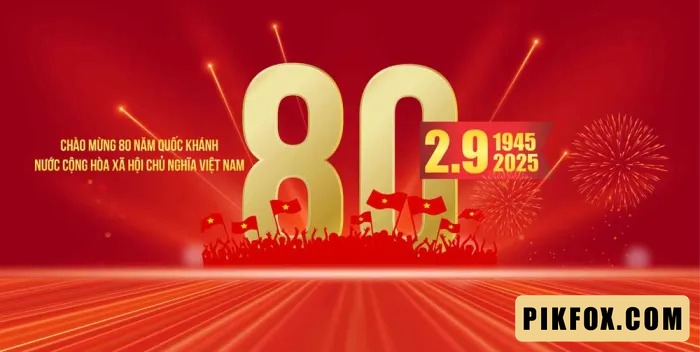 Backdrop chào mừng Quốc khánh 2-9-2025