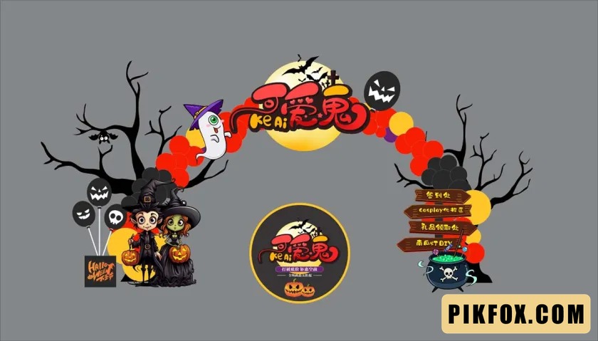 Backdrop Checkin Halloween (18)