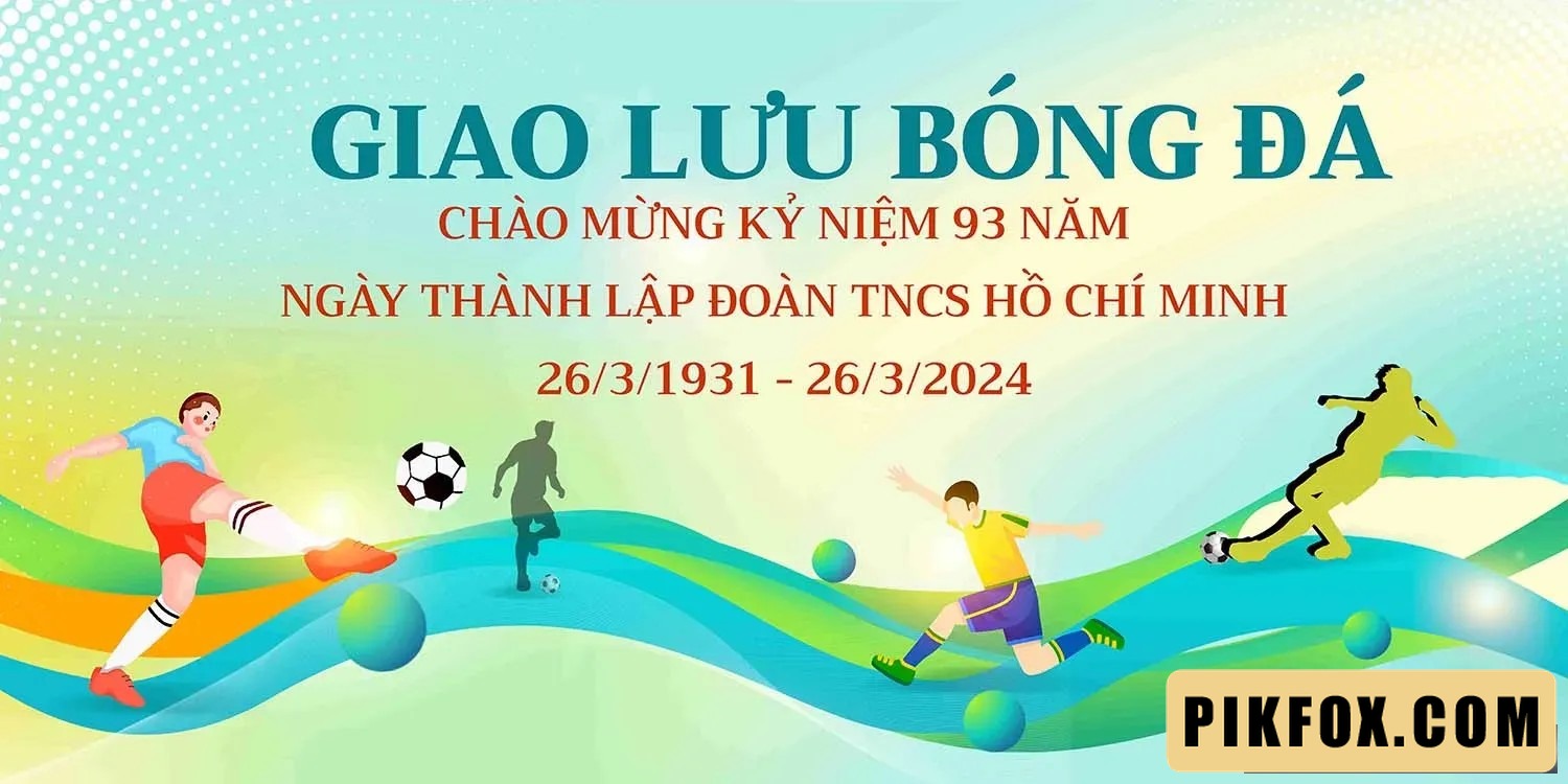 Backdrop giao lưu bóng đá