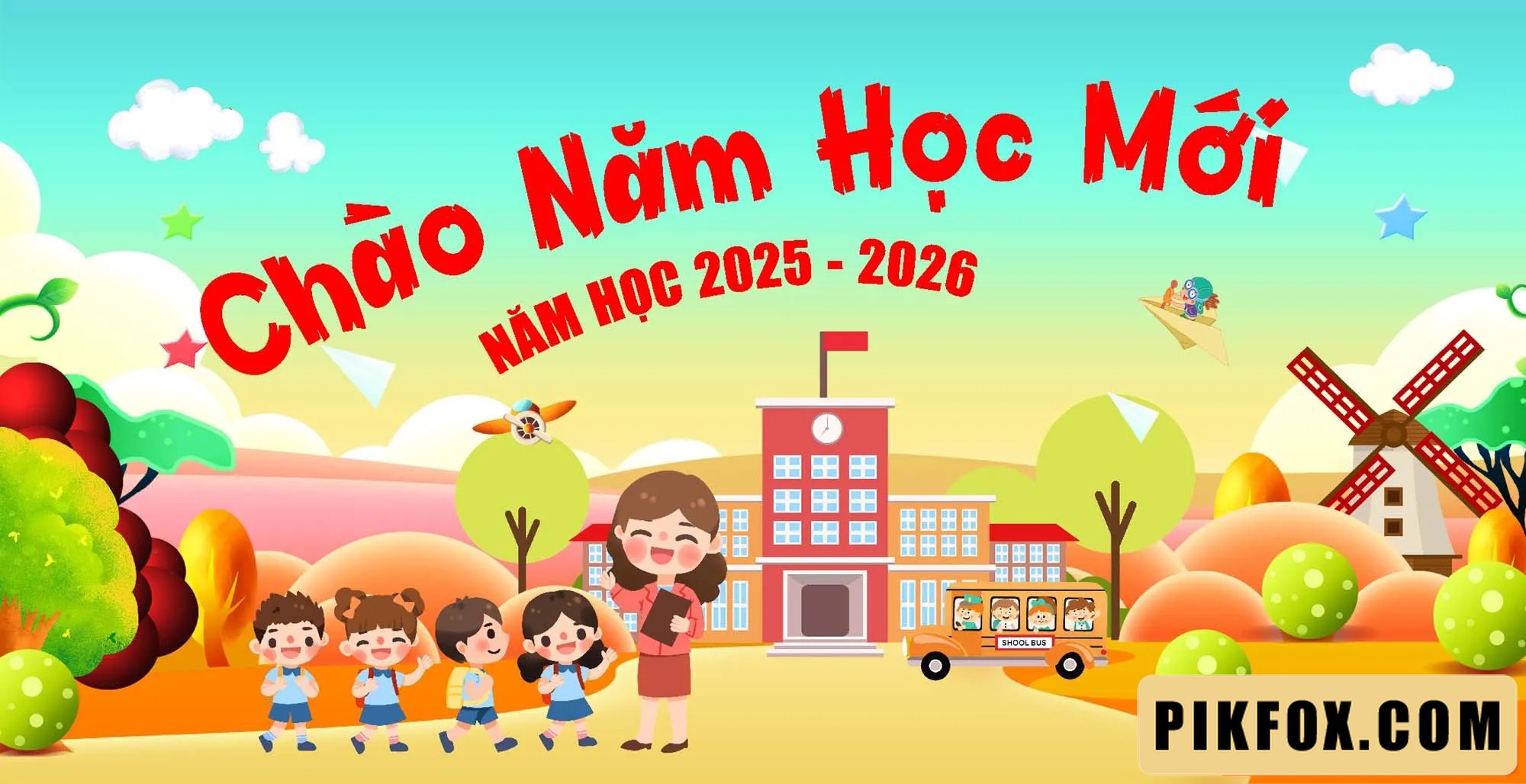 Background khai giảng trường mầm non 2025 (12)