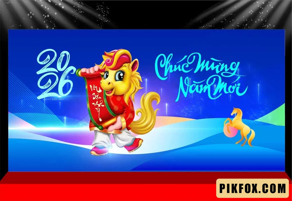 Background - Phông nền sân khấu Tết 2026 (252)