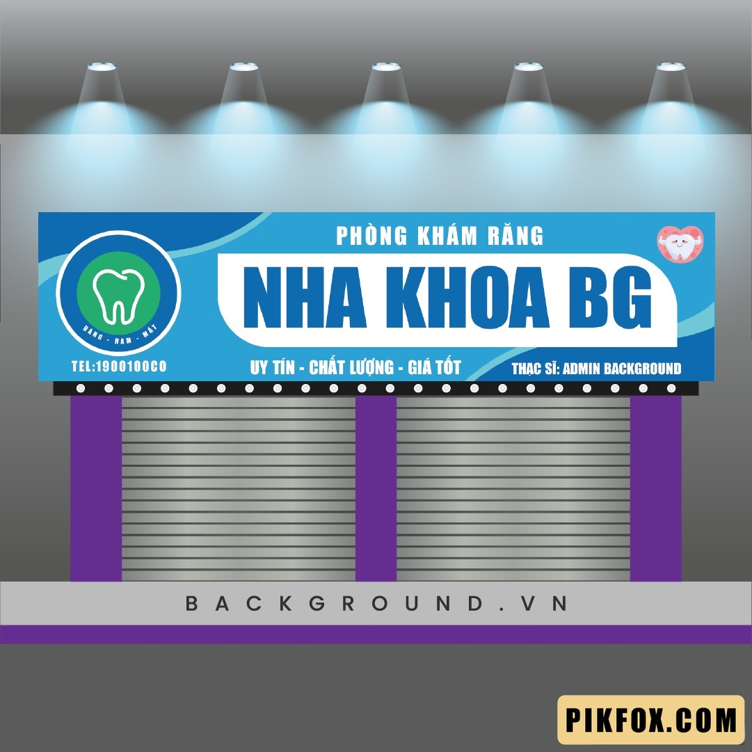 Bảng hiệu nha khoa thiết kế sẵn (7)