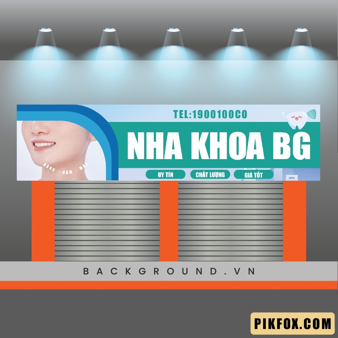 Biển hiệu nha khoa có hình răng minh họa (8)