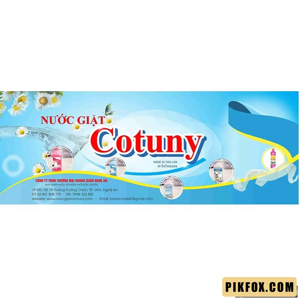 Biển hiệu nước giặt Cotuny