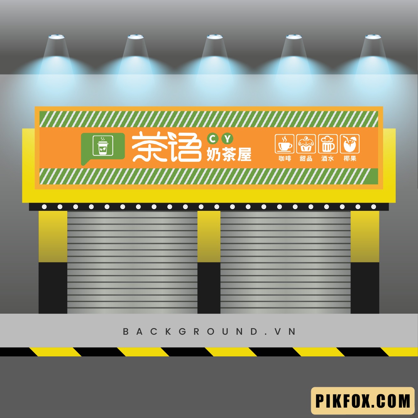 Biển hiệu tiệm trà - cafe