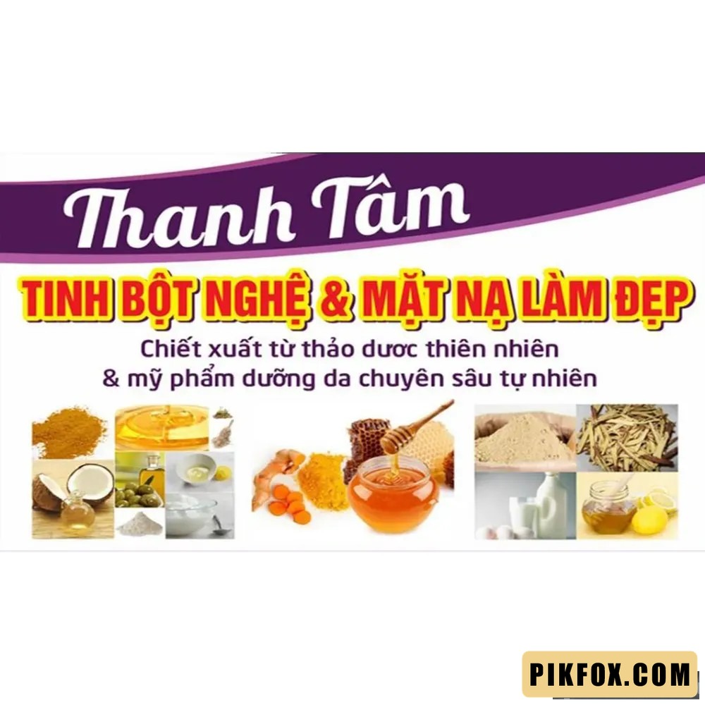 Biển hiệu tinh bột nghệ Thanh Tâm