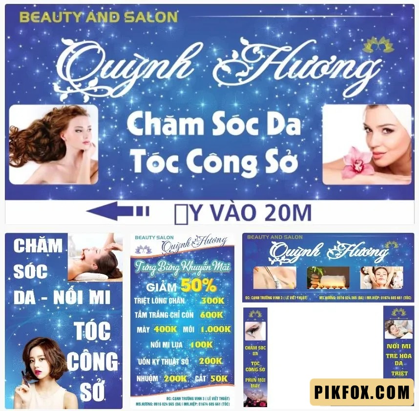 Biển quảng cáo spa Quỳnh Hương