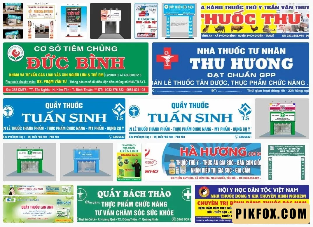 Biển hiệu phòng khám - quầy thuốc