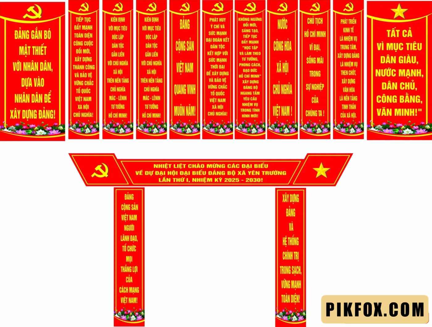 Cổng đại hội xã Yên Trường