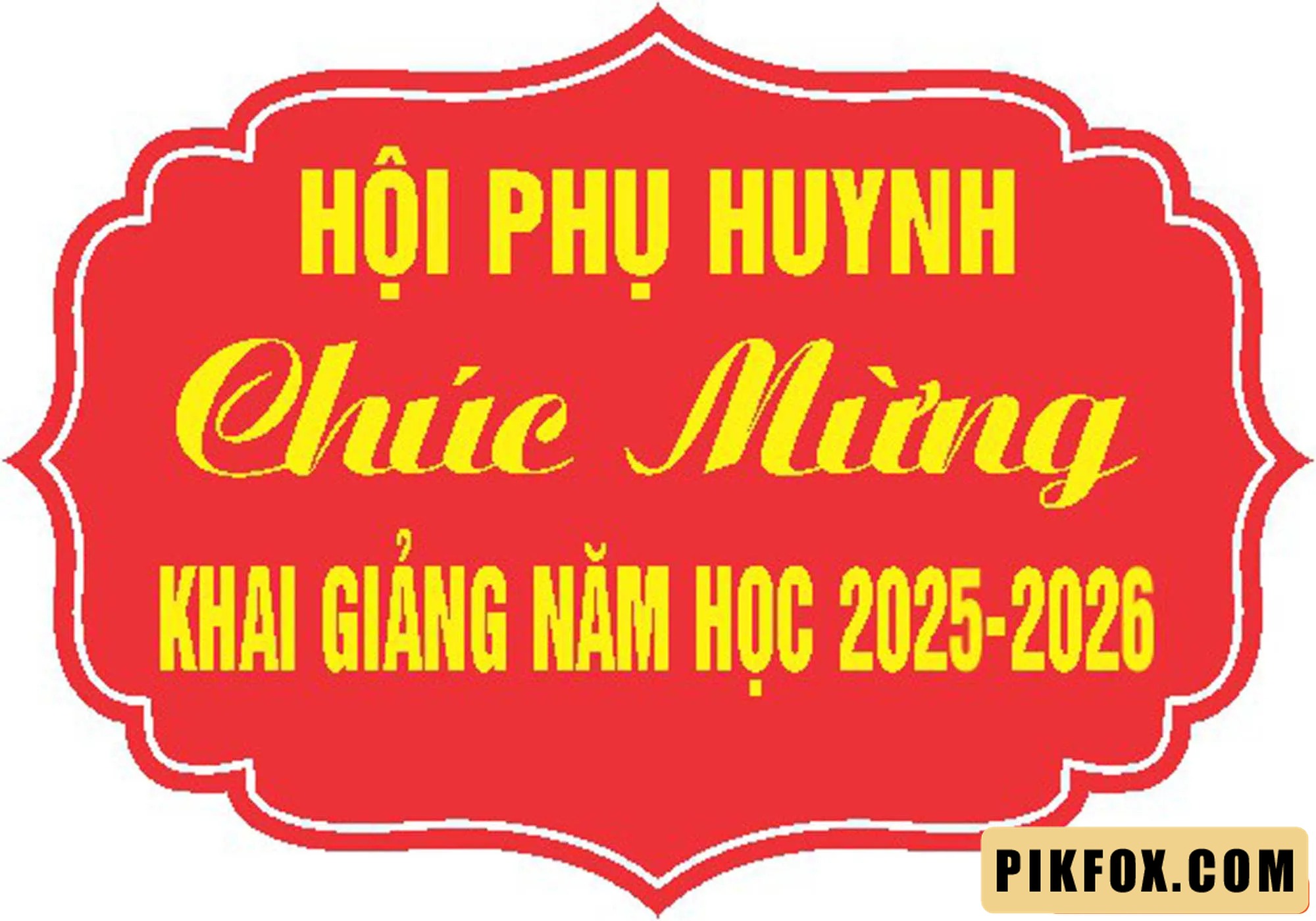 Hội phụ huynh chúc mừng khai giảng