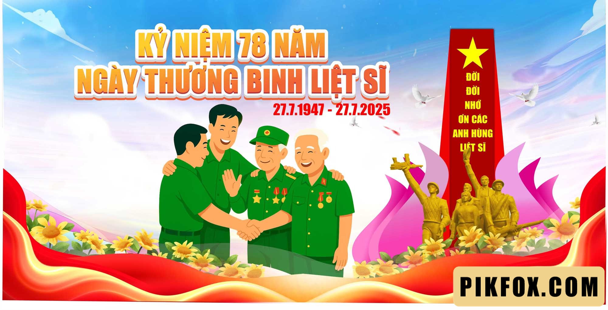 Kỷ niệm 78 năm ngày thương binh liệt sĩ 27-7-2025