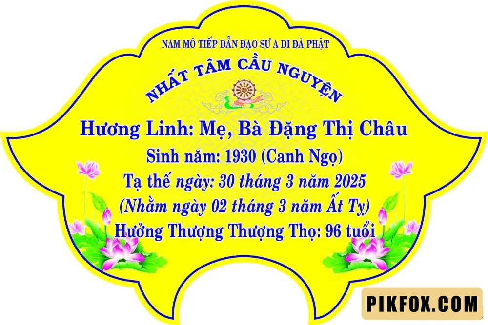 Mẫu cáo phó 02