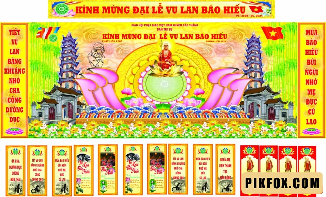 Phông nền - backdrop Lễ Vu Lan 2025 (1)