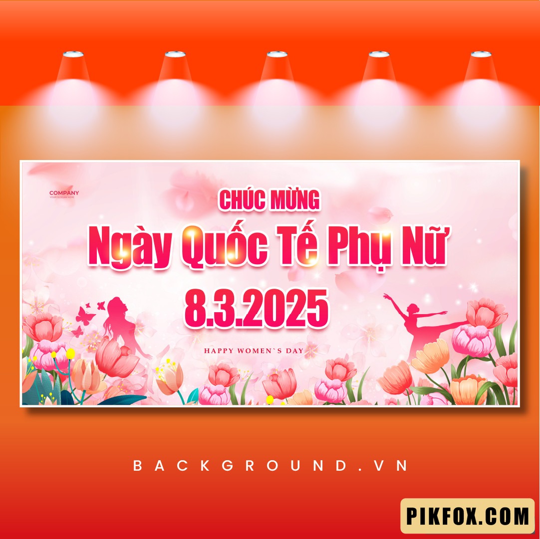 Phông nền chúc mừng ngày 8-3