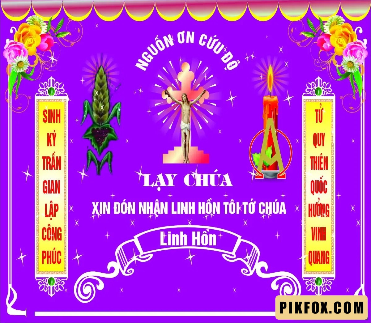 Phông nền đón nhận linh hồn tới chúa