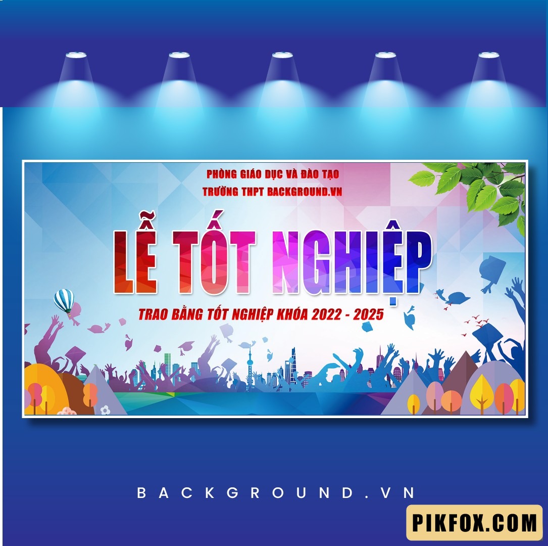 Phông nền lễ tốt nghiệp cấp 3 (1)