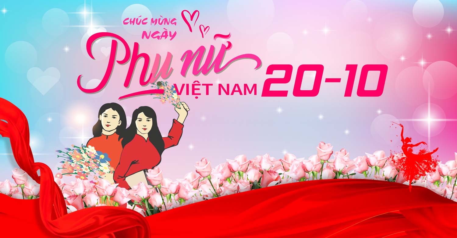 Phông nền sân khấu ngày Phụ Nữ Viêt Nam 20-10 (26)