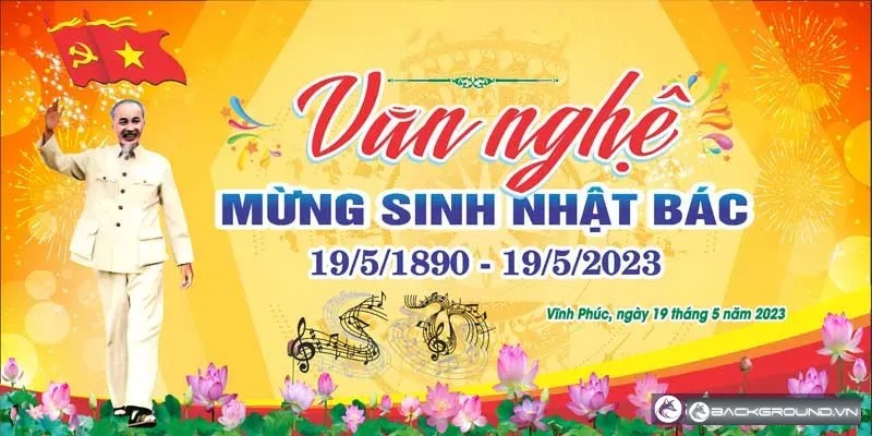 Phông nền kỷ niệm ngày sinh Chủ Tịch HCM