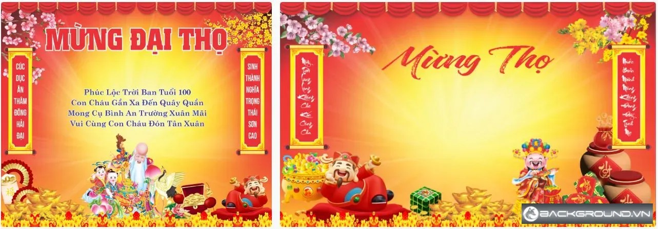 2+ Backdrop lễ mừng thọ 2024