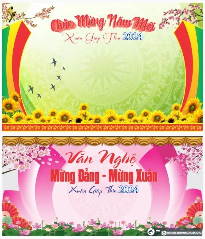 2+ Backdrop Mừng Đảng Mừng Xuân