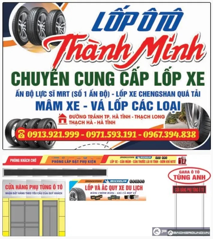 2+ Biển quảng cáo nội thất ô tô