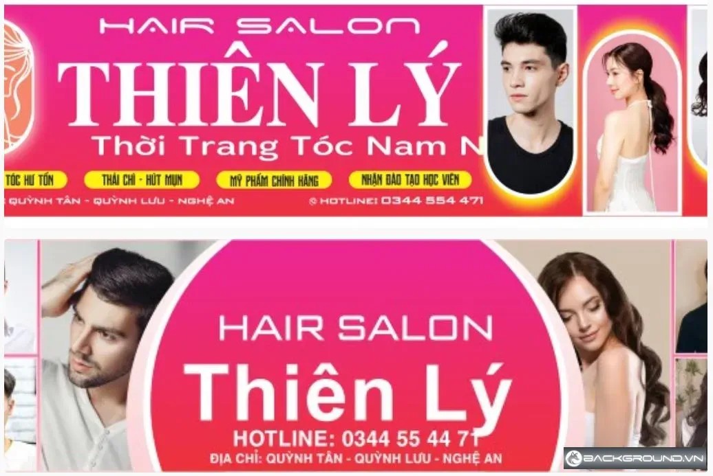 2+ Biển salon tóc đẹp