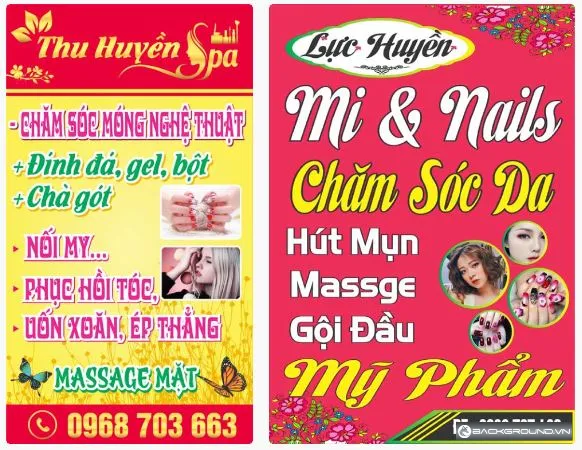 2+ Biển vẫy nail mi