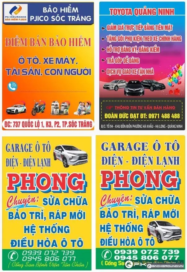 3+ Biển vẫy xe hơi