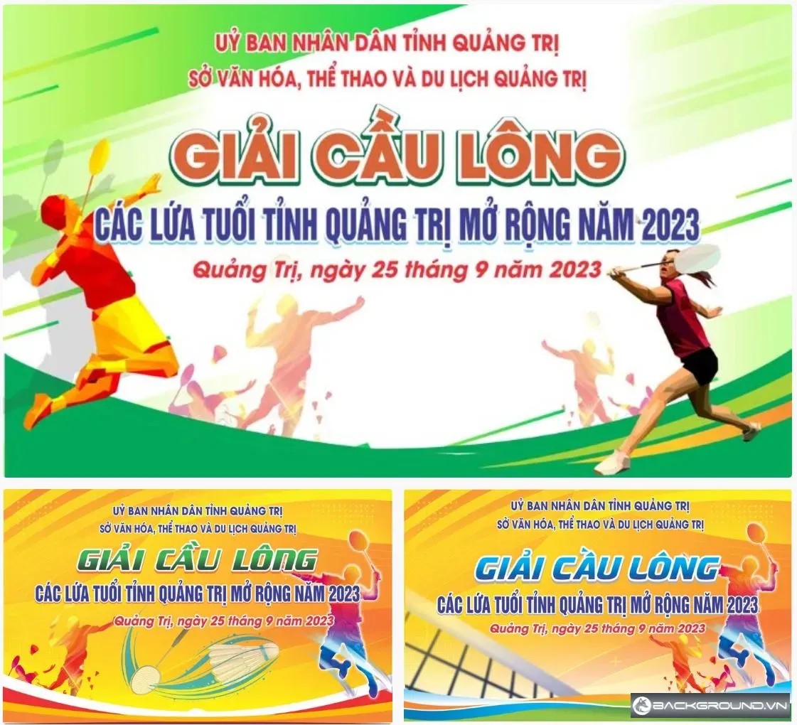 3+ Phông nền giải cầu lông