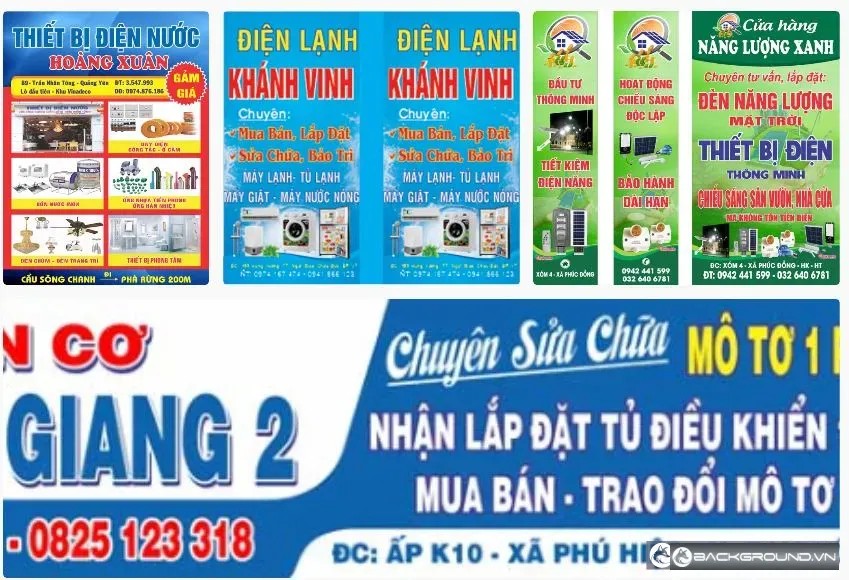 4+ Bảng hiệu điện lạnh đẹp