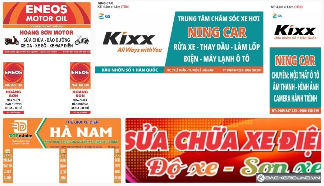 4+ Mẫu bảng hiệu sửa xe máy