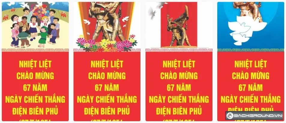 4+ Phướn treo Ngày chiến thắng Điện Biên Phủ