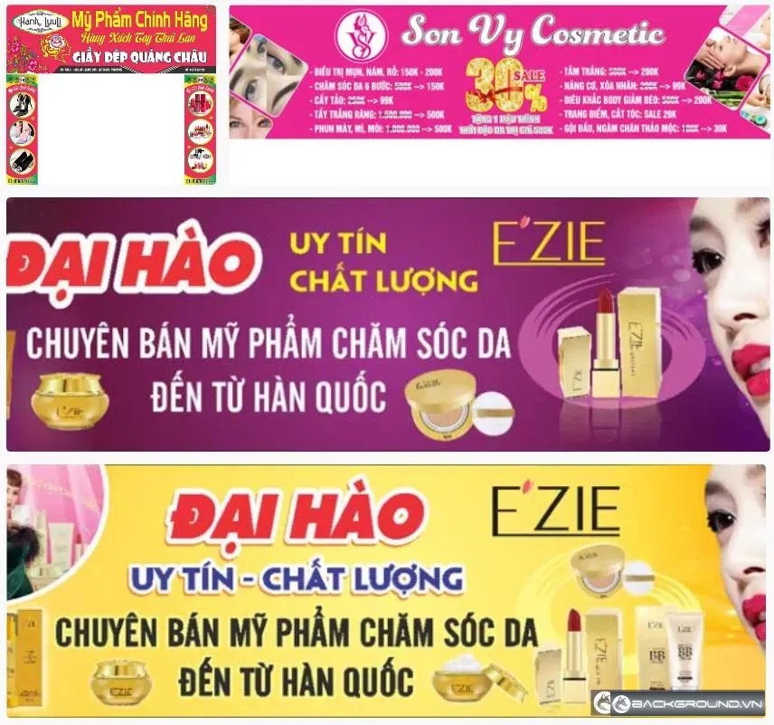 4+ Thiết kế biển quảng cáo mỹ phẩm