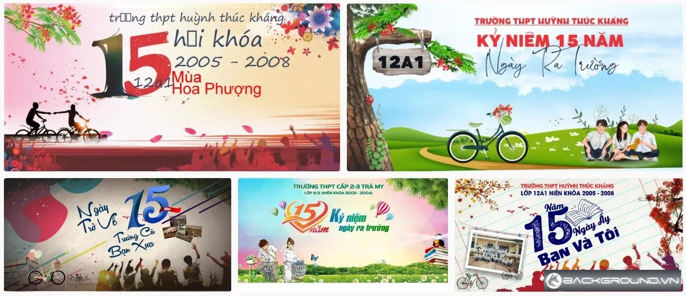 5+ Backdrop 15 năm ra trường