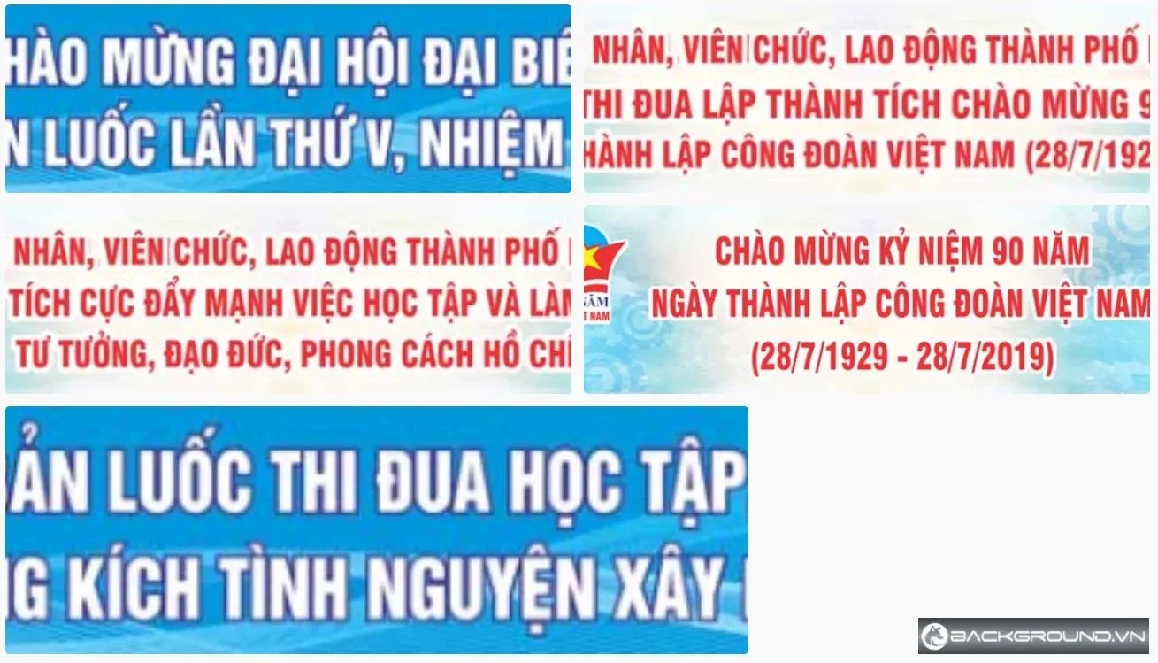 5+ Băng rôn kỷ niệm ngày thành lập công đoàn Việt Nam