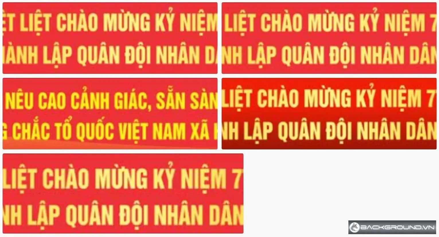 5+ Băng rôn kỷ niệm ngày thành lập QĐND Việt Nam