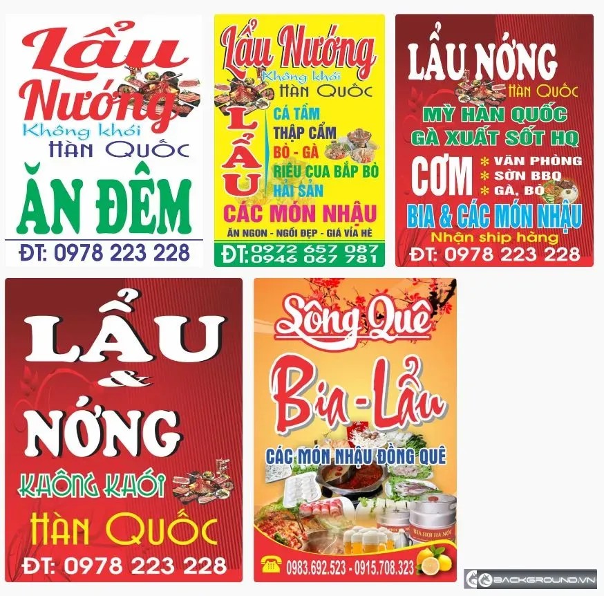 5+ Biển lẩu nướng