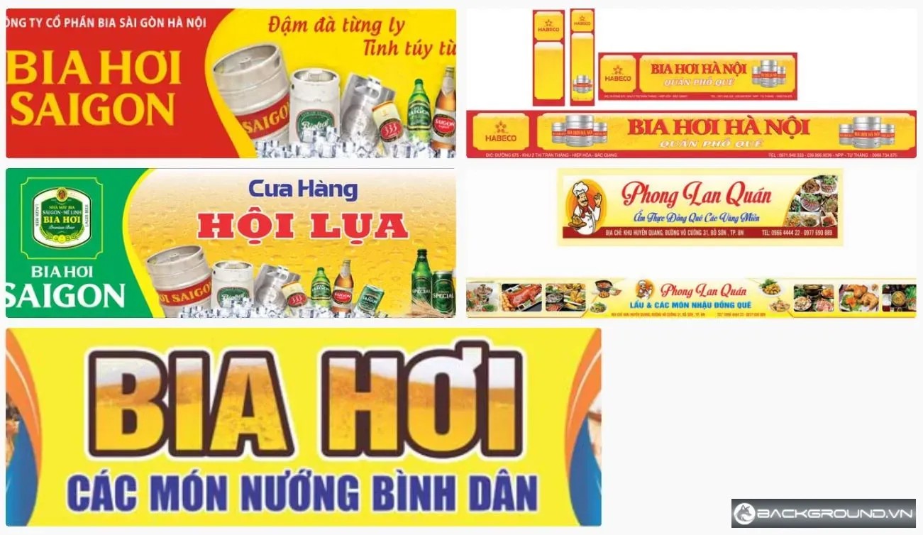 5+ Biển quán bia đẹp