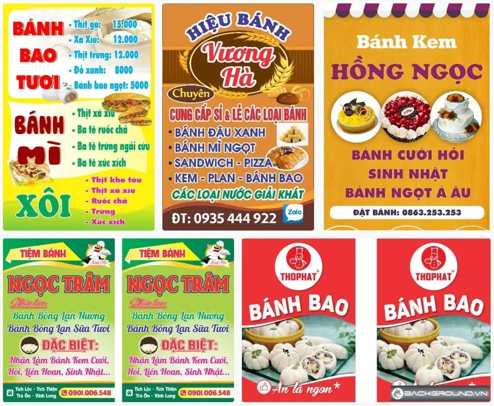 5+ Biển vẫy tiệm bánh