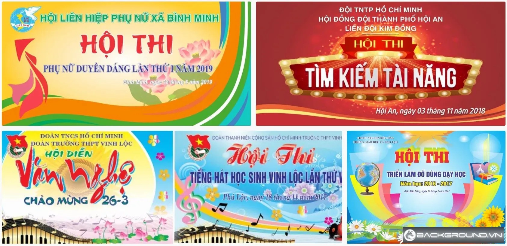 5+ Phông nền hội thi