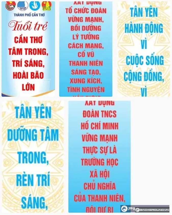 5+ Phướn treo ngày thành lập đoàn TNCS HCM