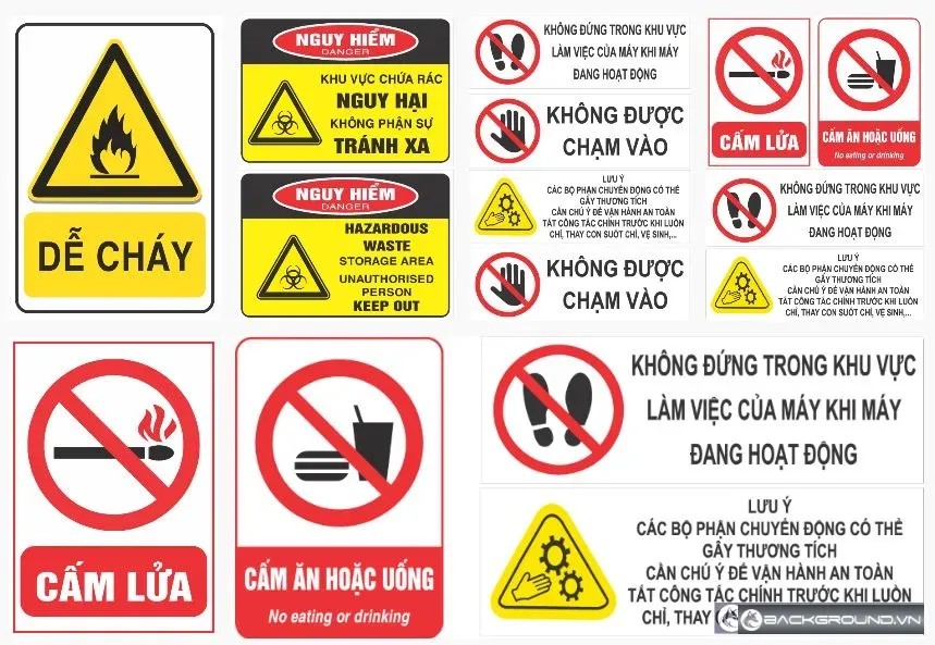 6+ Biển báo cấm lửa