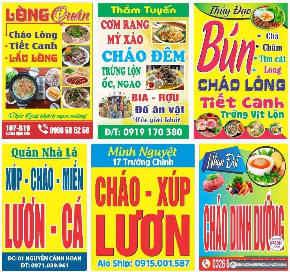 6+ Biển vẫy quán cháo