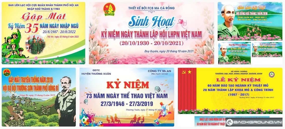 6+ Phông nền sân khấu kỷ niệm