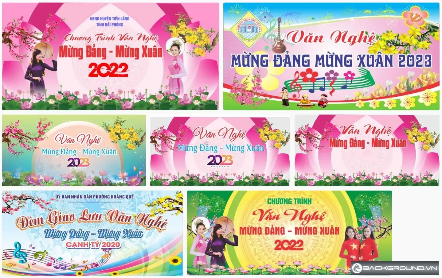 7+ Maket văn nghệ mừng đảng mừng xuân