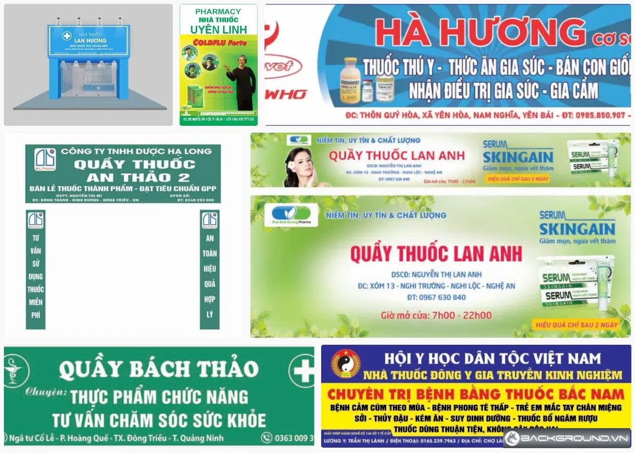 7+ Mẫu biển quảng cáo quầy thuốc đẹp