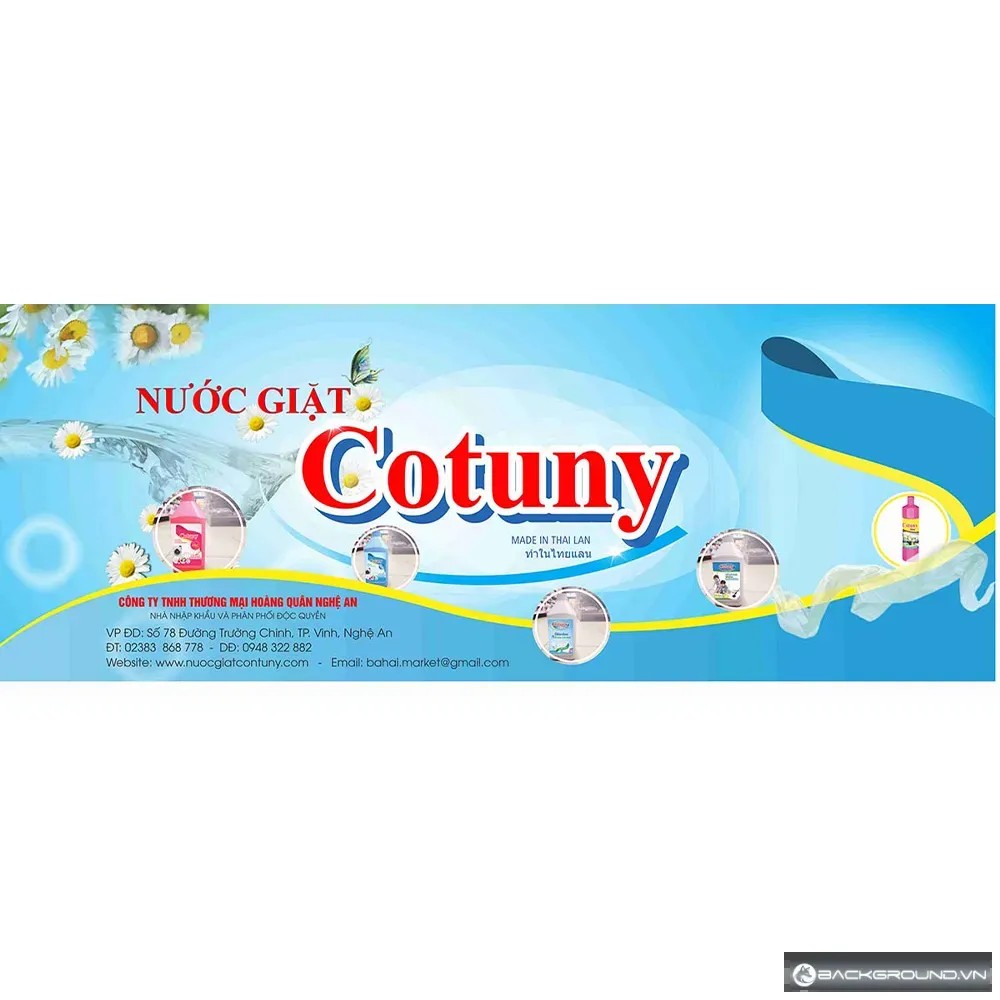 Biển hiệu nước giặt Cotuny